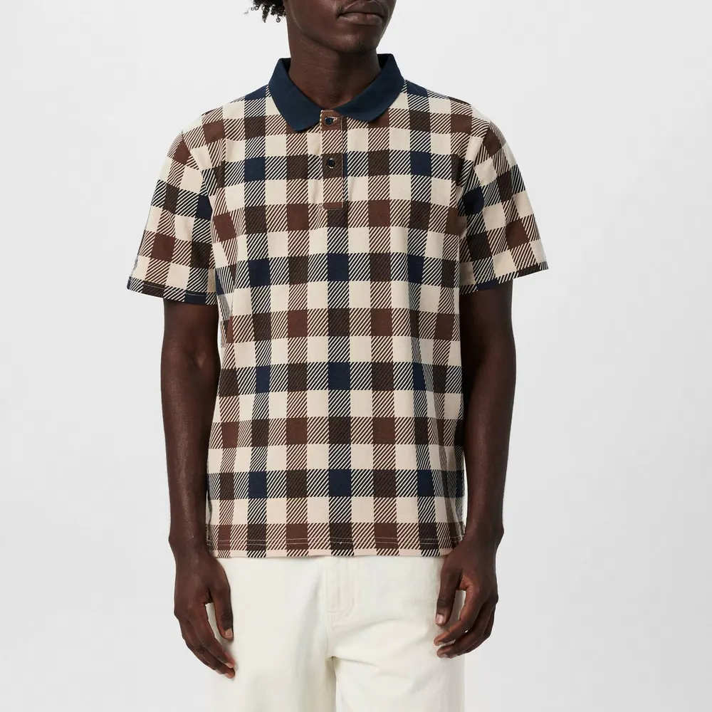 Aquascutum Big Check Polo Shirt detail 3