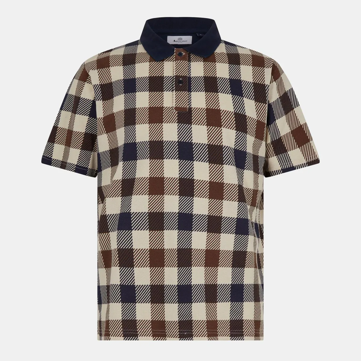 Aquascutum Big Check Polo Shirt