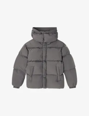 DIESEL W-Rolfys Logo-Patch Puffer Jacket