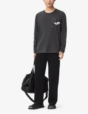 ALLSAINTS Harris Straight-Leg Jersey Jogging Bottoms detail 2