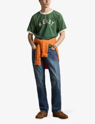 POLO RALPH LAUREN N. East Vintage-Fit Cotton-Jersey T-Shirt in PARK GREEN, additional product view 2