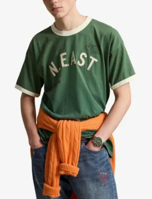 POLO RALPH LAUREN N. East Vintage-Fit Cotton-Jersey T-Shirt in PARK GREEN, additional product view 3
