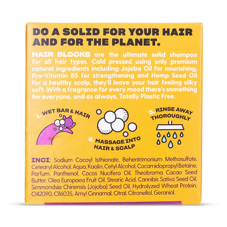 Shower Blocks Solid Shampoo - Mango & Passionfruit detail 2