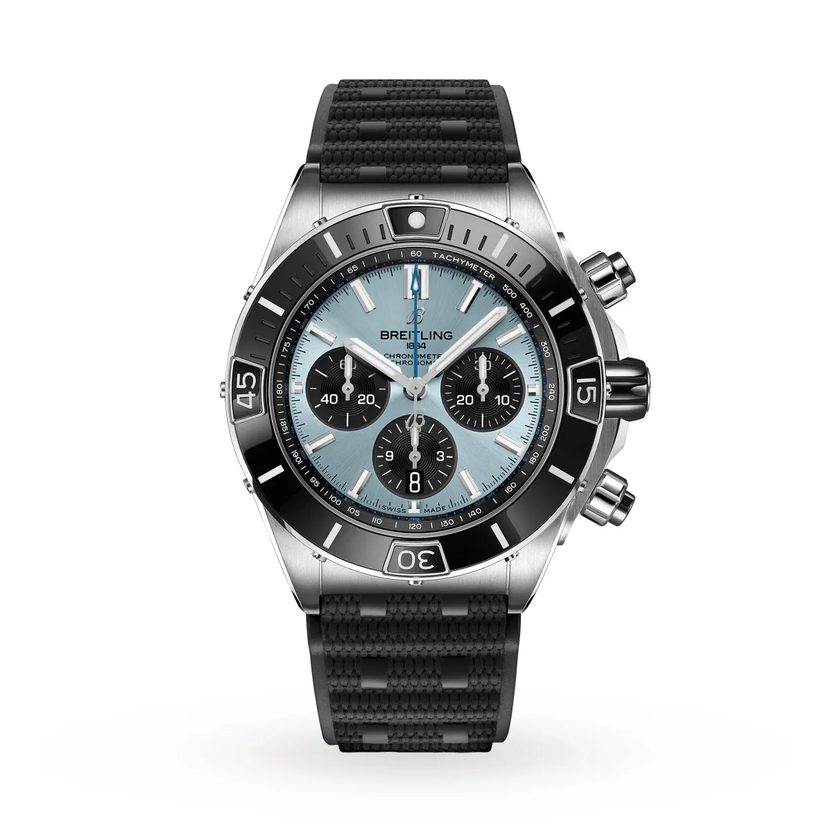 Breitling Super Chronomat B01 44 Stainless Steel & Platinum - Ice Blue Watch