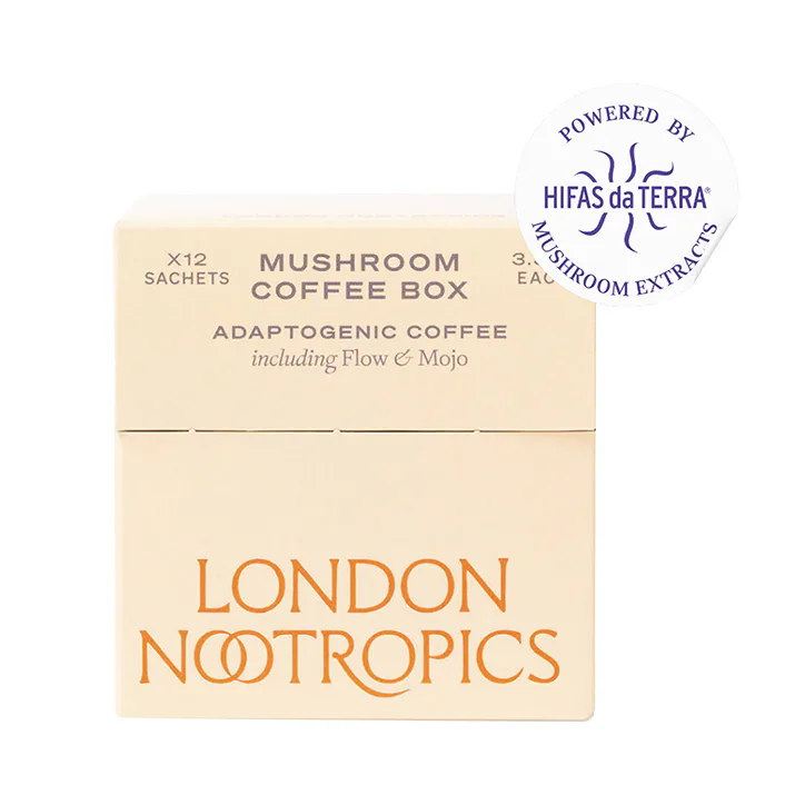 London Nootropics Adaptogenic Mushroom Coffee Box (Flow & Mojo) 12x Sachets