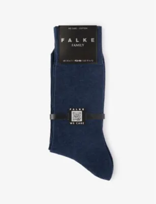 FALKE Family brand-print stretch-cotton blend socks - 5.5-8