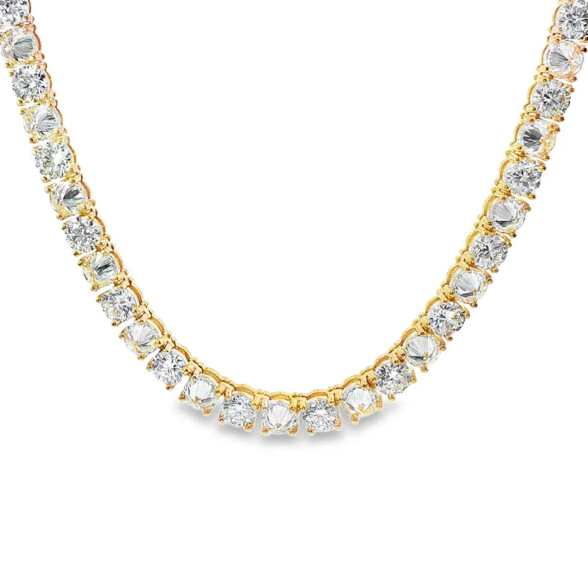 DANNY - For Him CVD Alternating Upside Down Diamond Tennis Chain 71052 in Rose Gold / 24 Inches – Chain