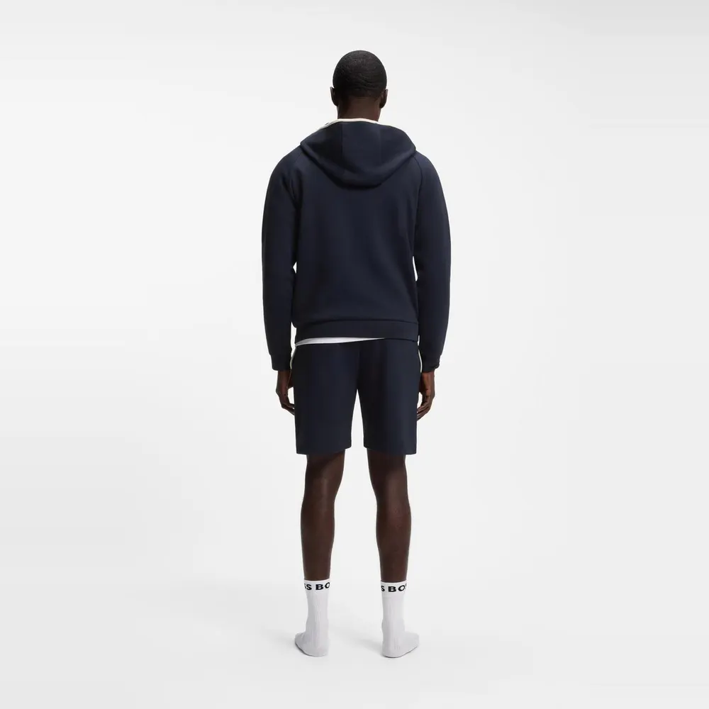 Boss Men's Zip Hoodie in Dark Blue 403, additional product view 3