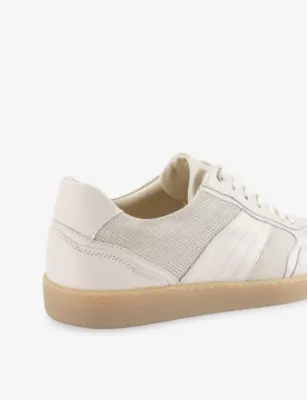 KURT GEIGER LONDON Lloyd Leather and Mesh Trainers - EUR 40 / 6 UK MEN in White, additional product view 3