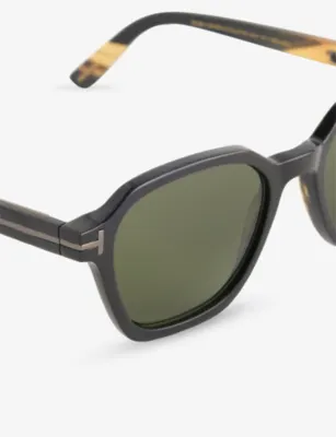 TOM FORD FT1297 Horn Sunglasses in BLACK, additional product view 2
