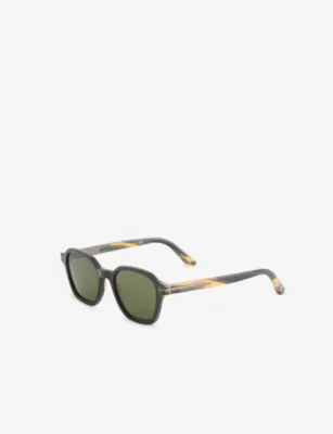 TOM FORD FT1297 Horn Sunglasses in BLACK, additional product view 3