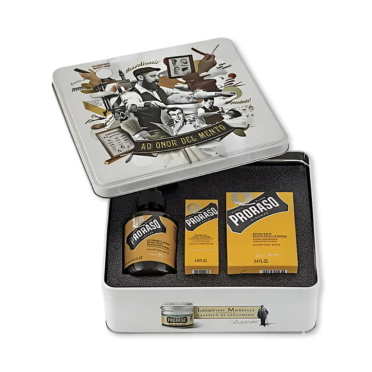 Proraso Metal Beard Gift Set Wood & Spice