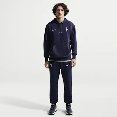 Nike FFF Club Men's Nike Football French Terry Joggers - Blackened Blue/White
