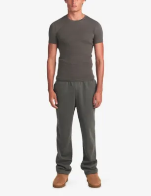 SKIMS Rib Slim-Fit Cotton T-Shirt in JUNGLE, additional product view 2