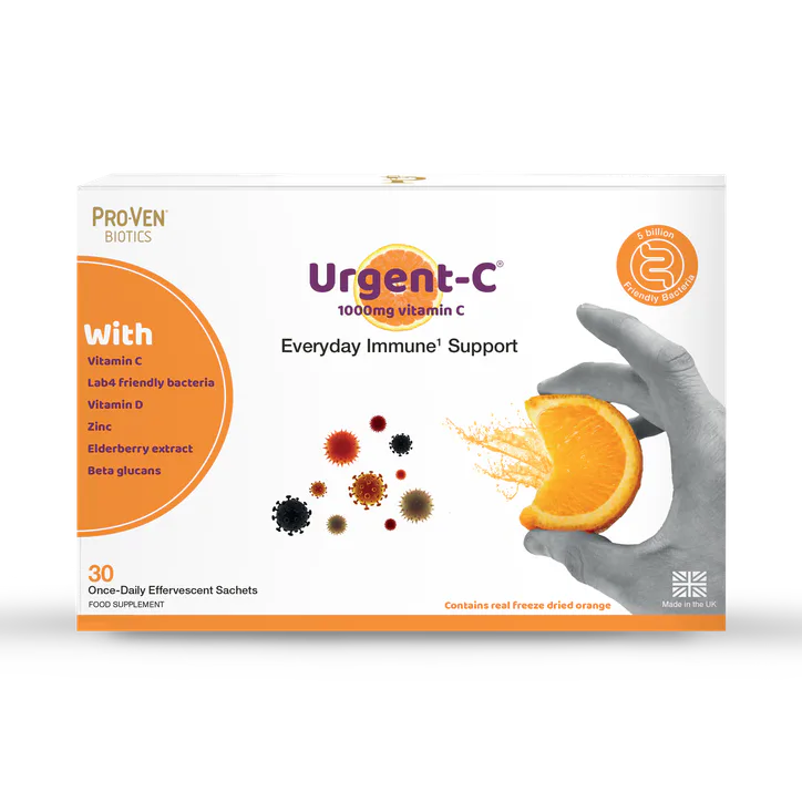 PRO-VEN BIOTICS Urgent-C Everyday Immune Support Vitamin & Mineral 30 Capsules