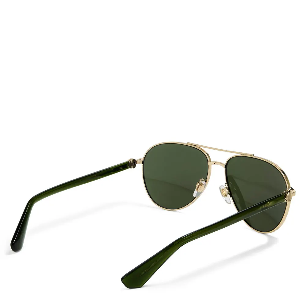 Burberry Men's 0BE3167 Aviator Sunglasses detail 2