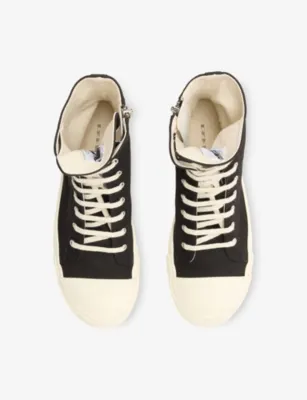 DRKSHDW Denim High-Top Trainers - EUR 41 / 7 UK MEN in BLK/WHITE, additional product view 2