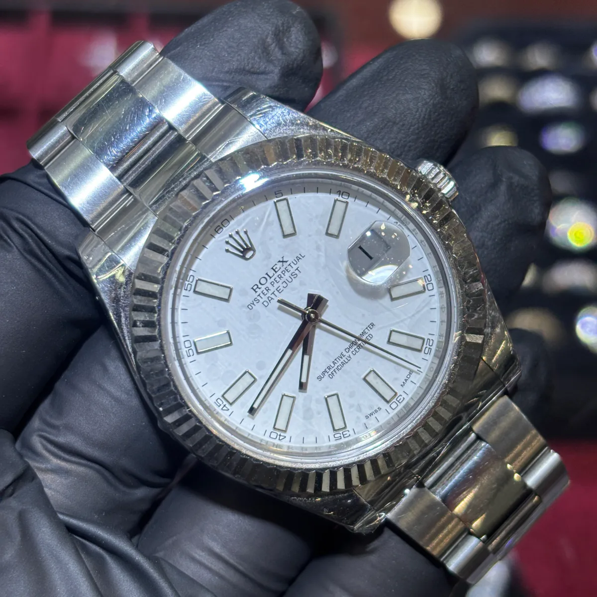 ANKUR - For Him WATCHES 2013 Rolex Datejust 41mm | Oystersteel | White Stick Dial – Watch