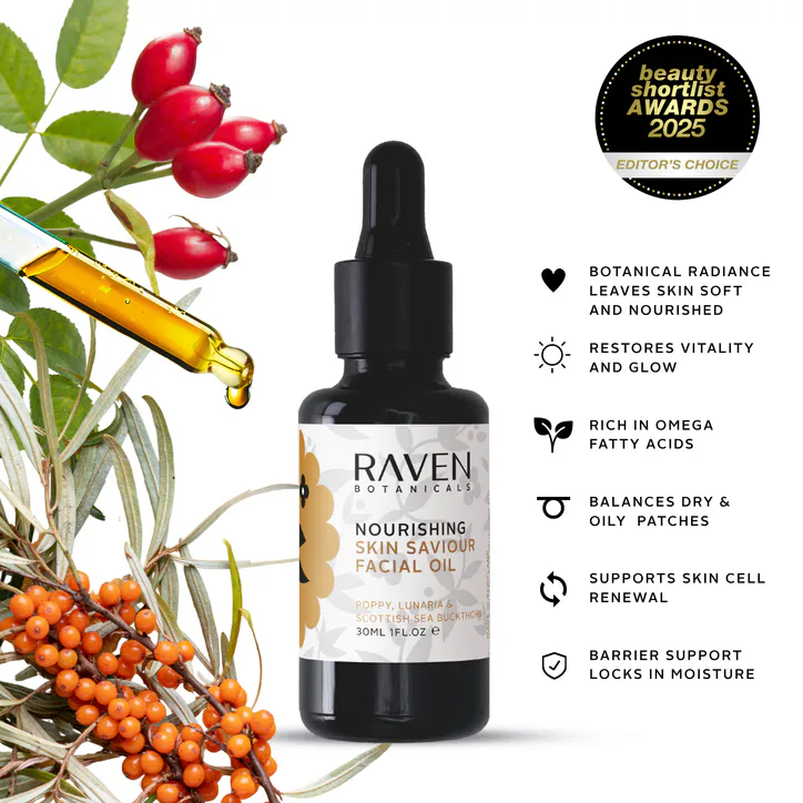 Raven Botanicals Skin Saviour Nourishing Facial Oil 30ml detail 2