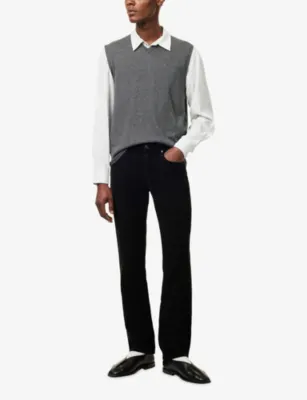THE ROW Valentin Straight-Leg Cotton-Corduroy Trousers detail 2