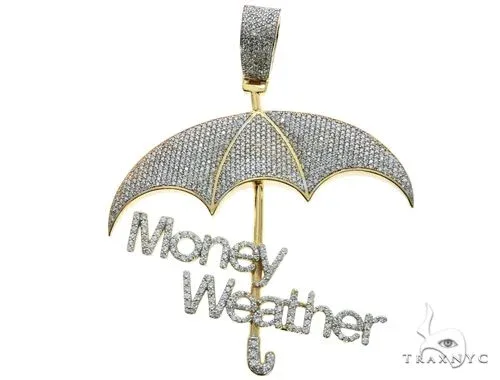 RINA - For Him CUSTOM Custom Made Money Weather Umbrella Diamond Pendant 63882 in Rose Gold – Pendant
