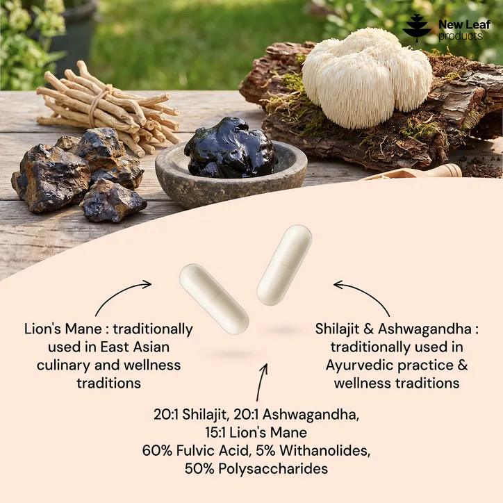 New Leaf Products Shilajit Complex Food Supplement 120 Capsules detail 2