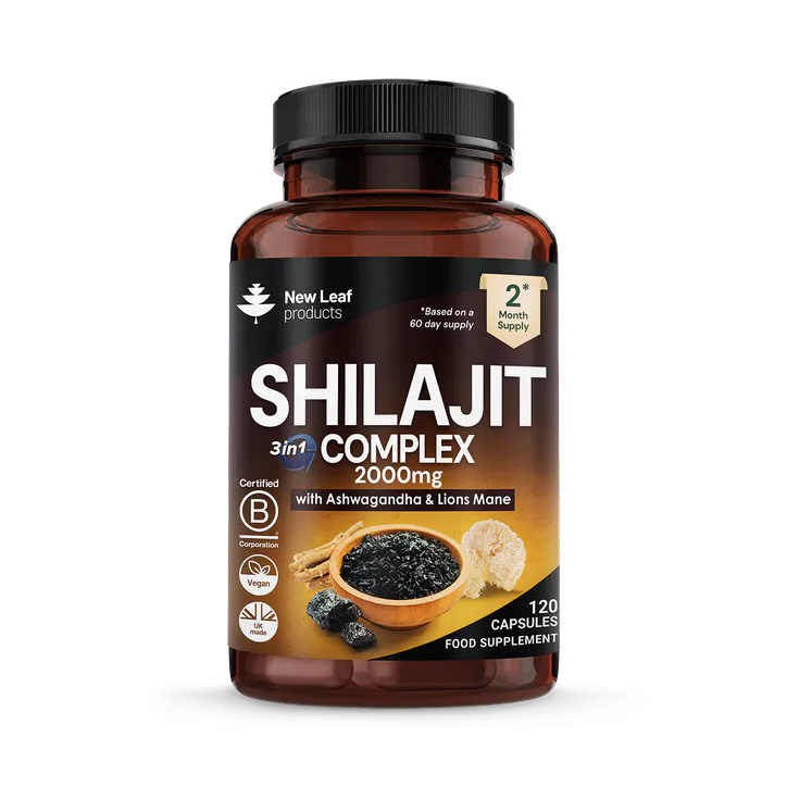 New Leaf Products Shilajit Complex Food Supplement 120 Capsules