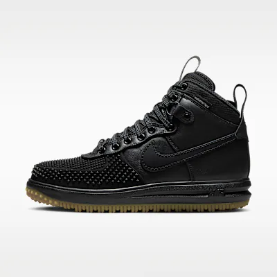 Nike Lunar Force 1 Men's Winterized Duckboot - Black/Metallic Silver/Anthracite/Black in Black/Metallic Silver/Anthracite/Black – Nike men's and unisex