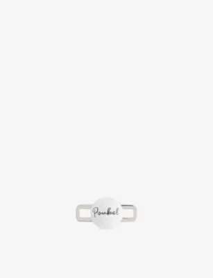 POUBEL Golf Ball Rhodium-Plated Sterling-Silver Enamelled Charm