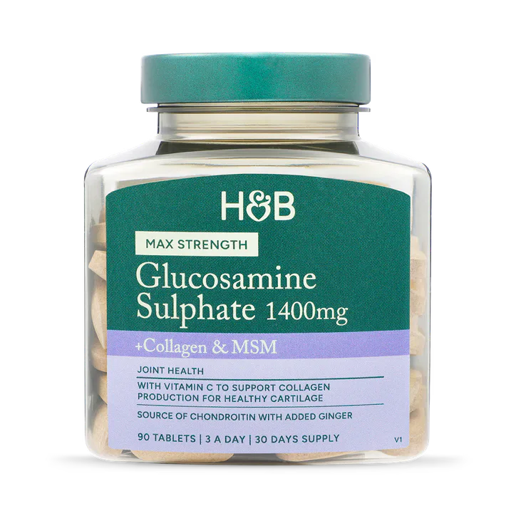 For Him Holland and Barrett Max Strength Glucosamine Sulphate 1400mg 90 tablets, additional product view 2