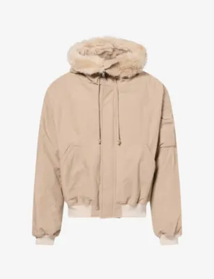 ALEXANDER DIGENOVA Helicopter Wool-Trim Cotton Jacket