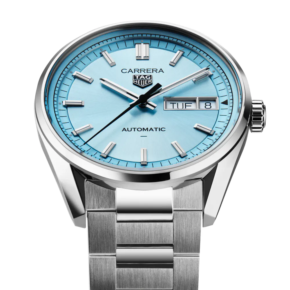 TAG Heuer Carrera 41mm Ice Blue Dial Mens Limited Edition Watch Exclusive to The For Him Group in Blue, additional product view 2