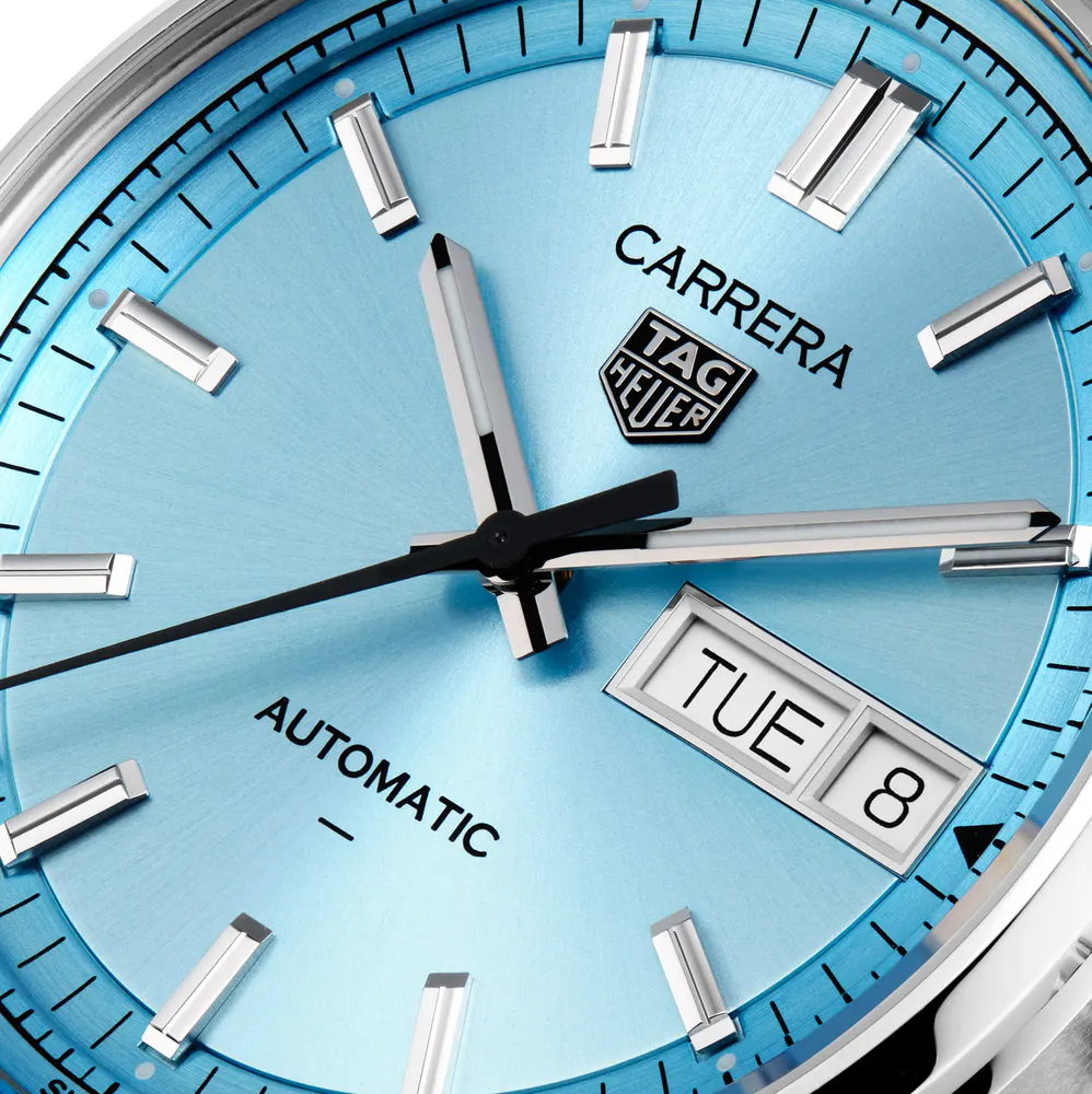 TAG Heuer Carrera 41mm Ice Blue Dial Mens Limited Edition Watch Exclusive to The For Him Group in Blue, additional product view 3