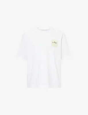 AMI PARIS Post-it Je t'aime Cotton-Jersey T-Shirt