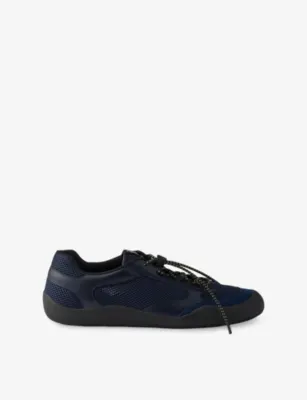 PRADA Speedrock Leather and Mesh Trainers - BLACK - EUR 41 / 7 UK MEN in BLACK, additional product view 3