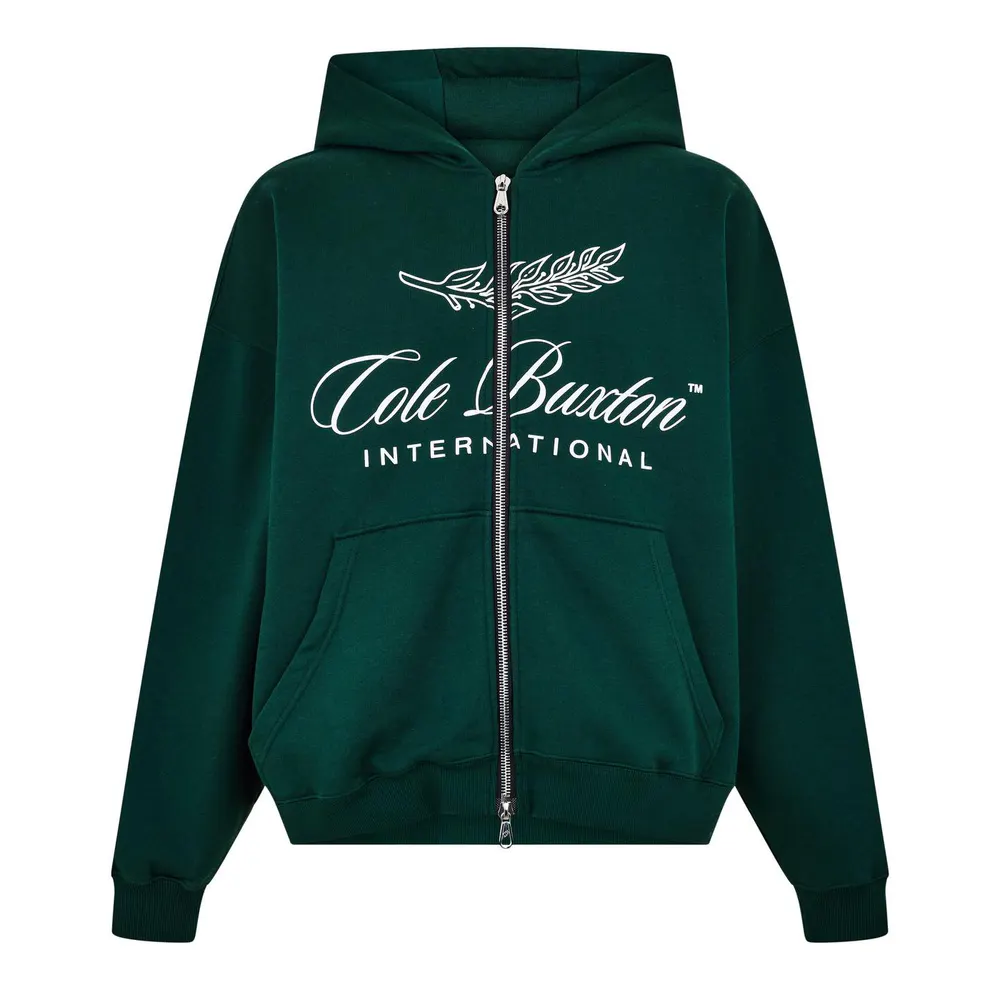 Cole Buxton Men's Logo Cotton International Zipped Hoodie
