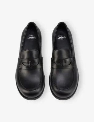 CHRISTIAN LOUBOUTIN Circ Leather Loafers - EUR 47 / 13 UK MEN detail 2