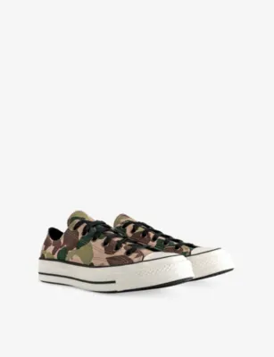 CONVERSE All Star Ox 70 S Canvas Trainers - 8 in HODGMAN CAMO WARM QUARRY, additional product view 3