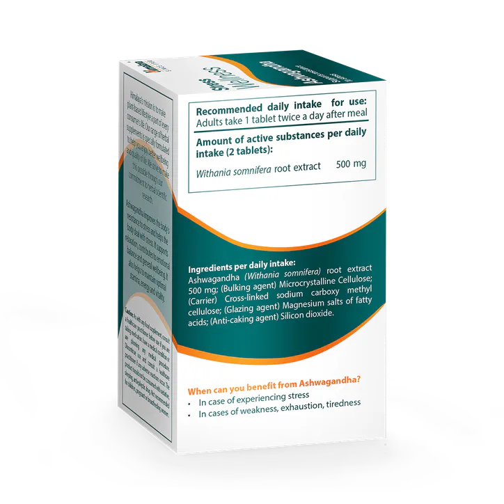 Himalaya Wellness ASHVAGANDHA TABS 60’S, additional product view 3