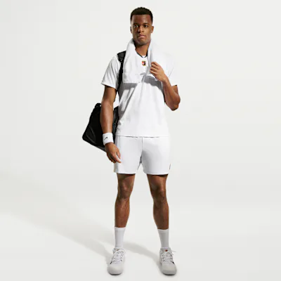 Nike NikeCourt Slam Men's Dri-FIT Tennis Shorts - White