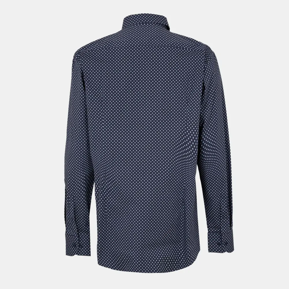 Boss Men's Hank Kent Long Sleeve Patterned Tailored Fit Shirt detail 2