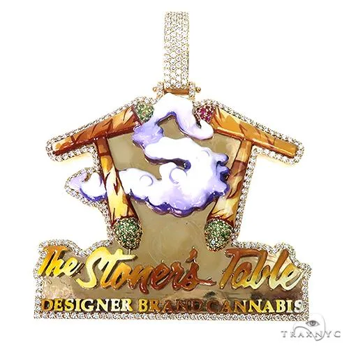 RINA - For Him CUSTOM Custom Made Logo Pendant 67388 in Rose Gold – Pendant