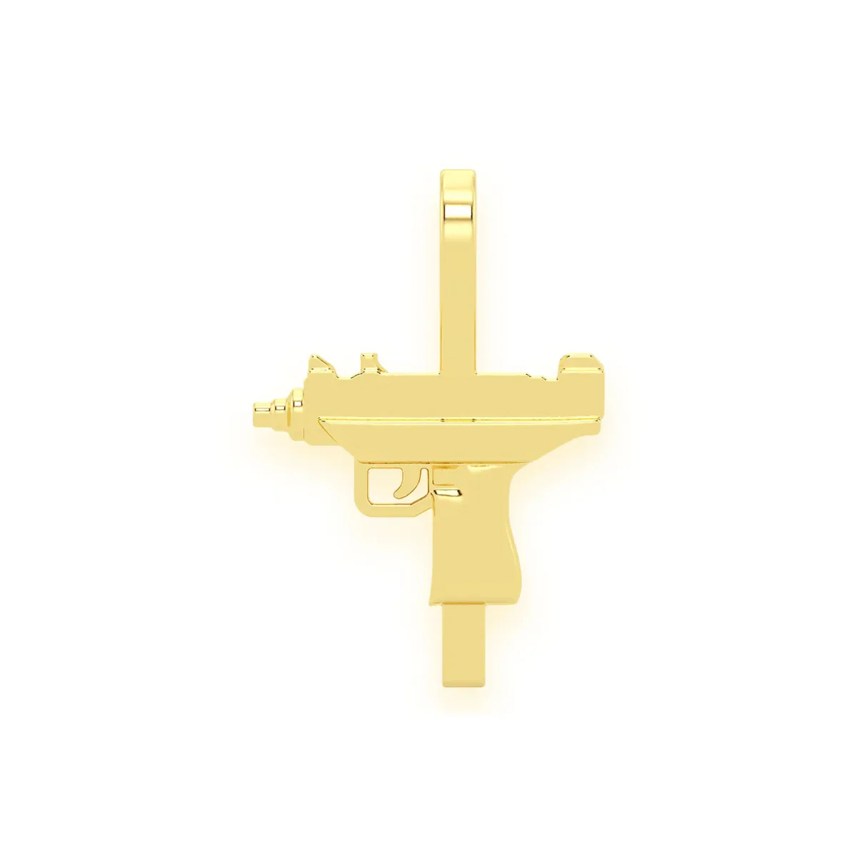 For Him Uzi Diamond Pendant in Plain / Yellow Gold – Pendant