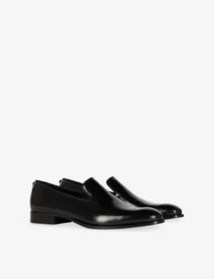 THE KOOPLES Skull-Embellished Leather Loafers - EUR 45 / 11 UK MEN in BLACK, additional product view 3