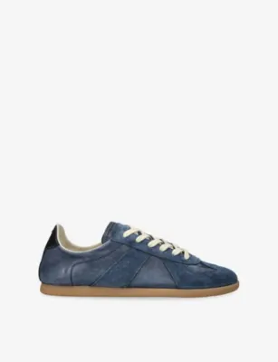 MAISON MARGIELA Replica Low Pro Suede Trainers - EUR 46 / 12 UK MEN in BLUE – Mens | Trainers | Lace up trainers