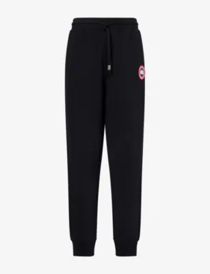 CANADA GOOSE Loon Logo-Patch Cotton Jogging Bottoms