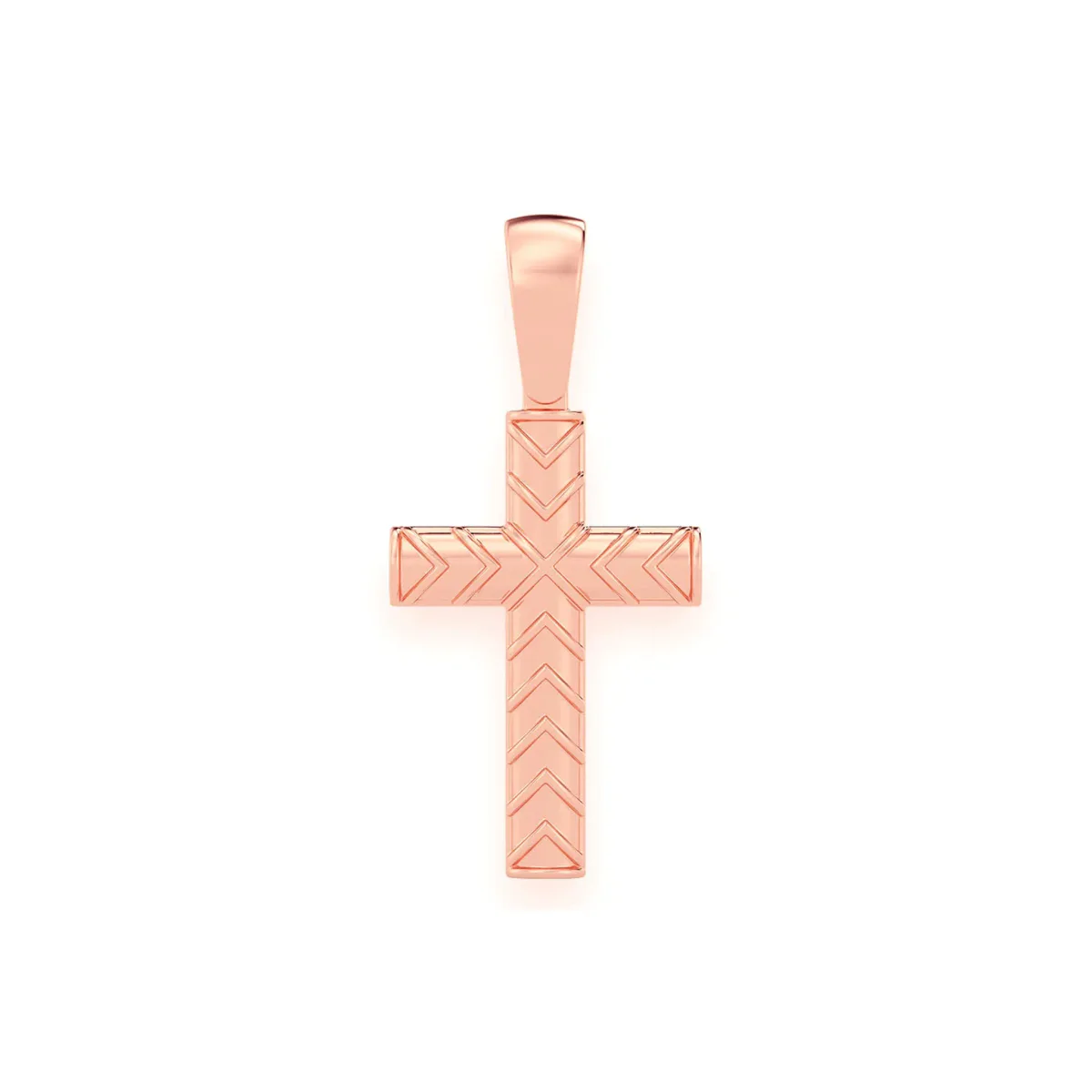 For Him X Design Cross Pendant in Plain / Rose Gold – Pendant