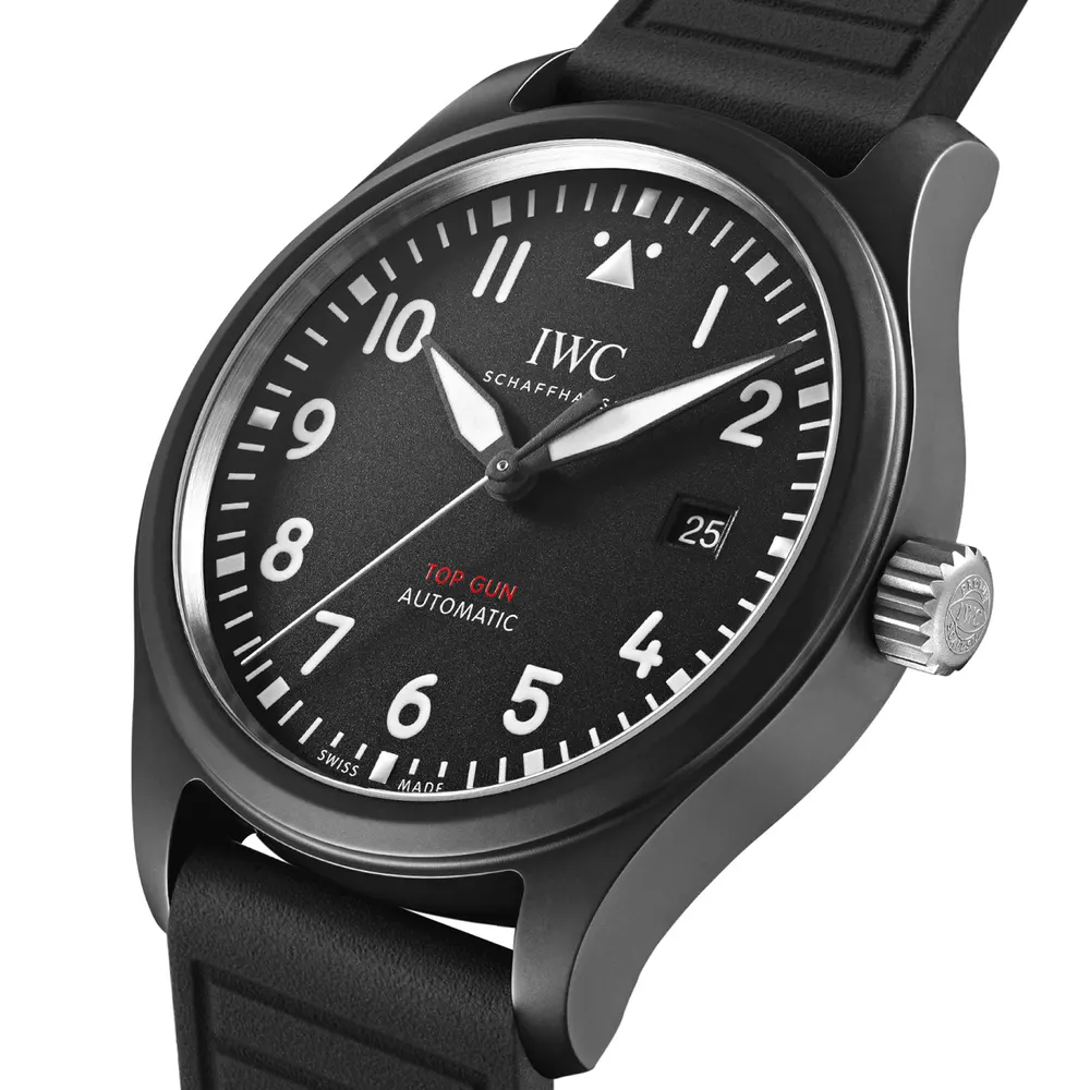 IWC Pilot's Automatic 41mm Mens Watch Black detail 3