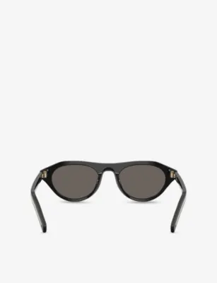 PRADA PR B15S Oval-Frame Acetate Sunglasses detail 3