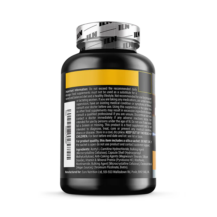 Iron Labs Nutrition Acetyl L Carnitine Capsules - 2,000mg Carnitine plus 6 Nutrients - 120 Vegetarian Capsules, additional product view 3